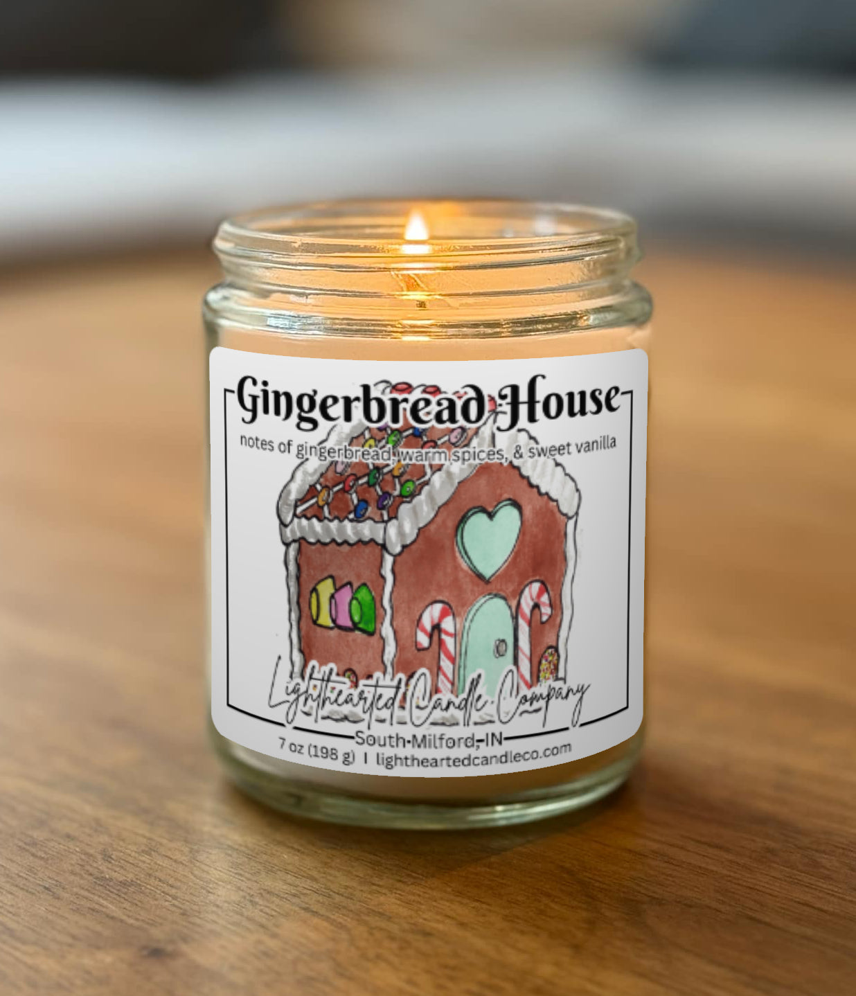 Gingerbread House Candle