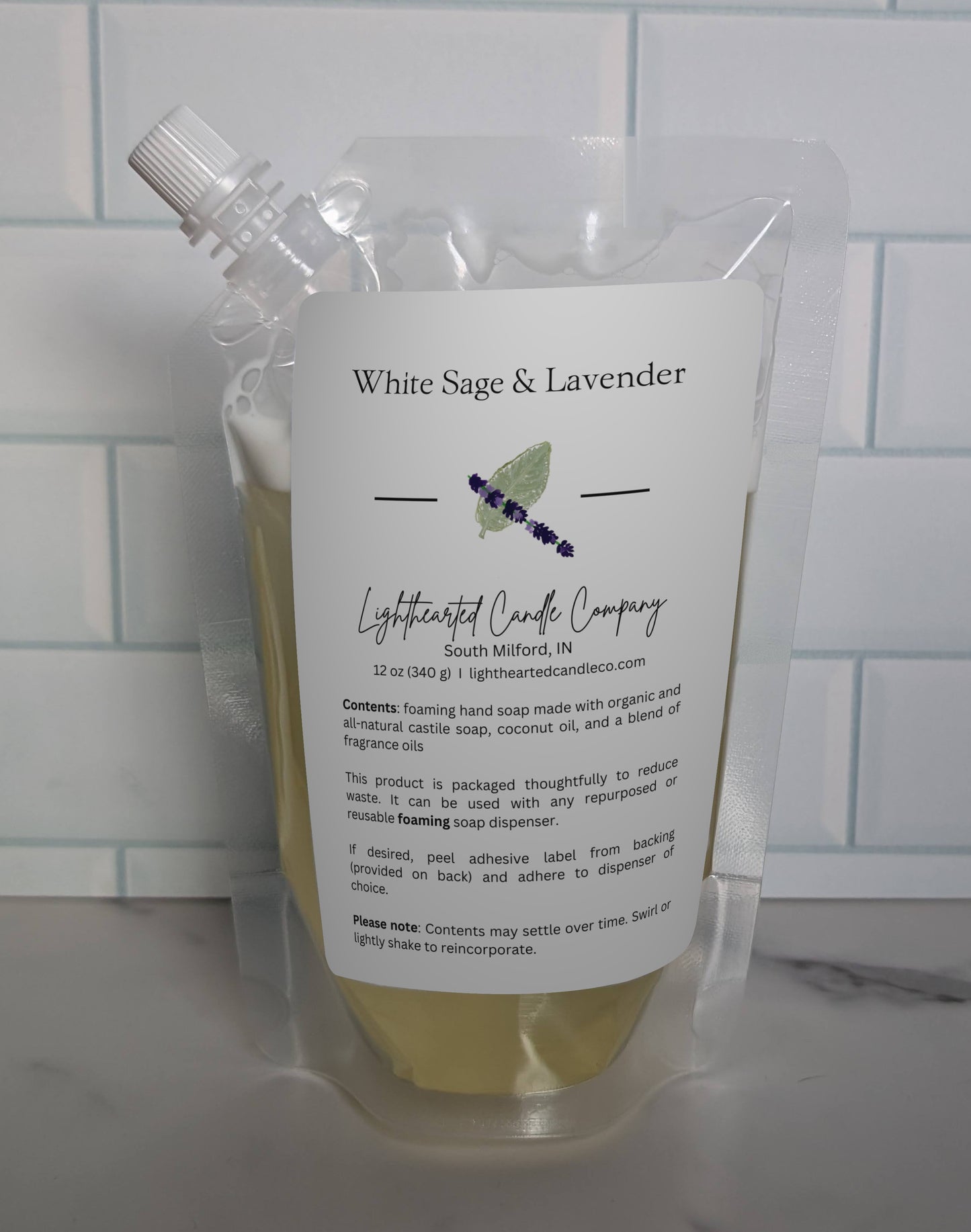 White Sage & Lavender Foaming Soap (Refill)