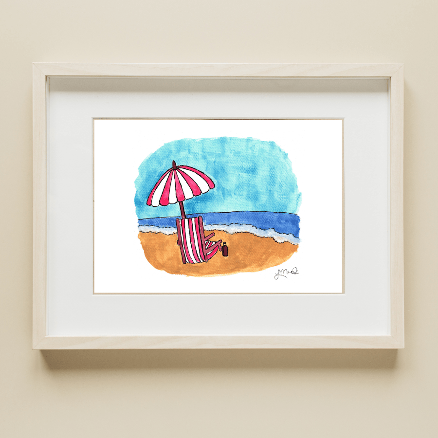 Beach Day Art Print