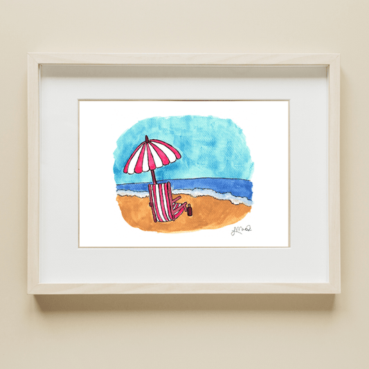 Beach Day Art Print