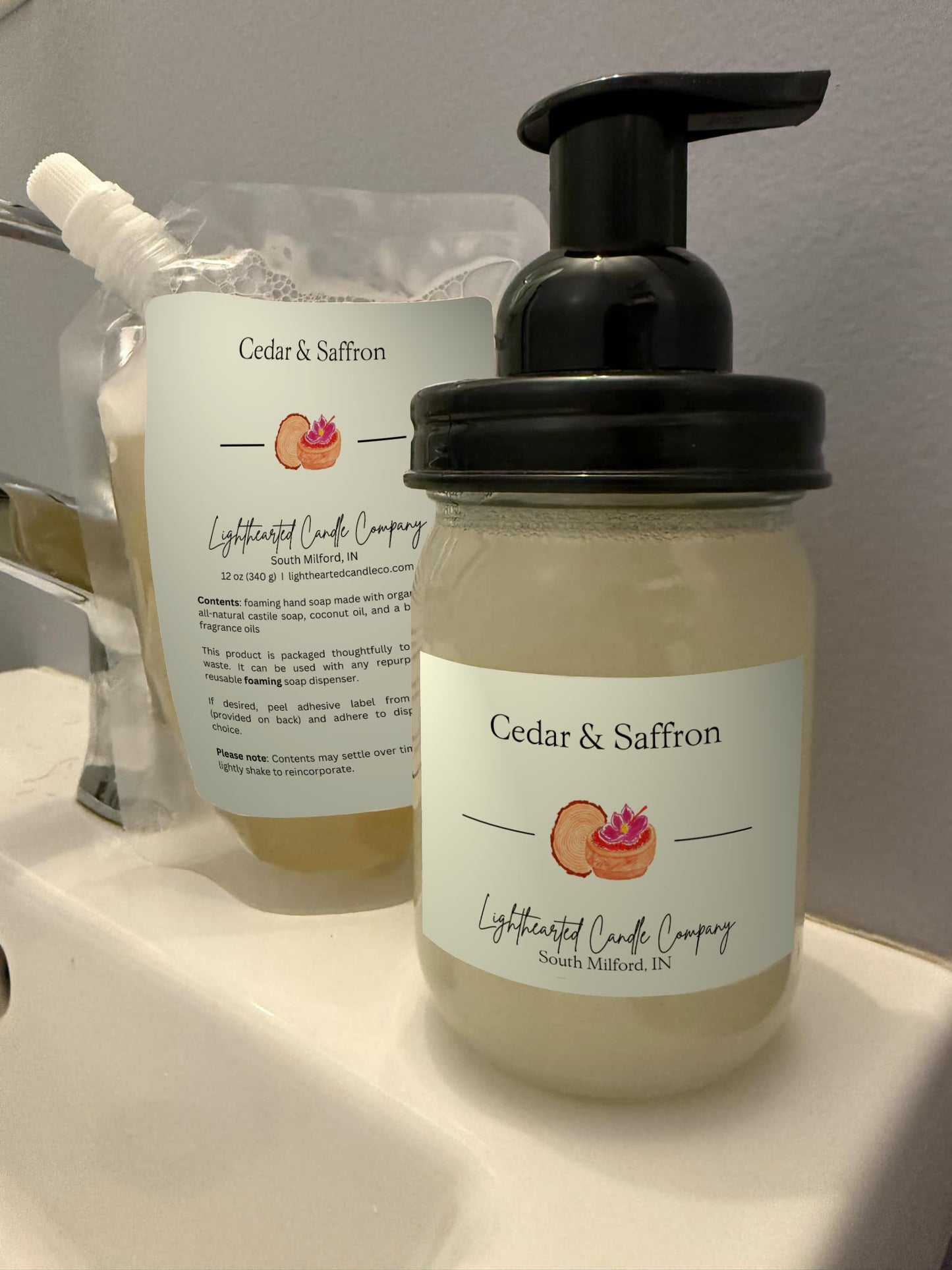 Cedar & Saffron Foaming Soap (Refill)