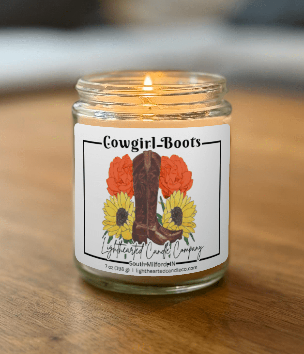 Cowgirl Boots Candle