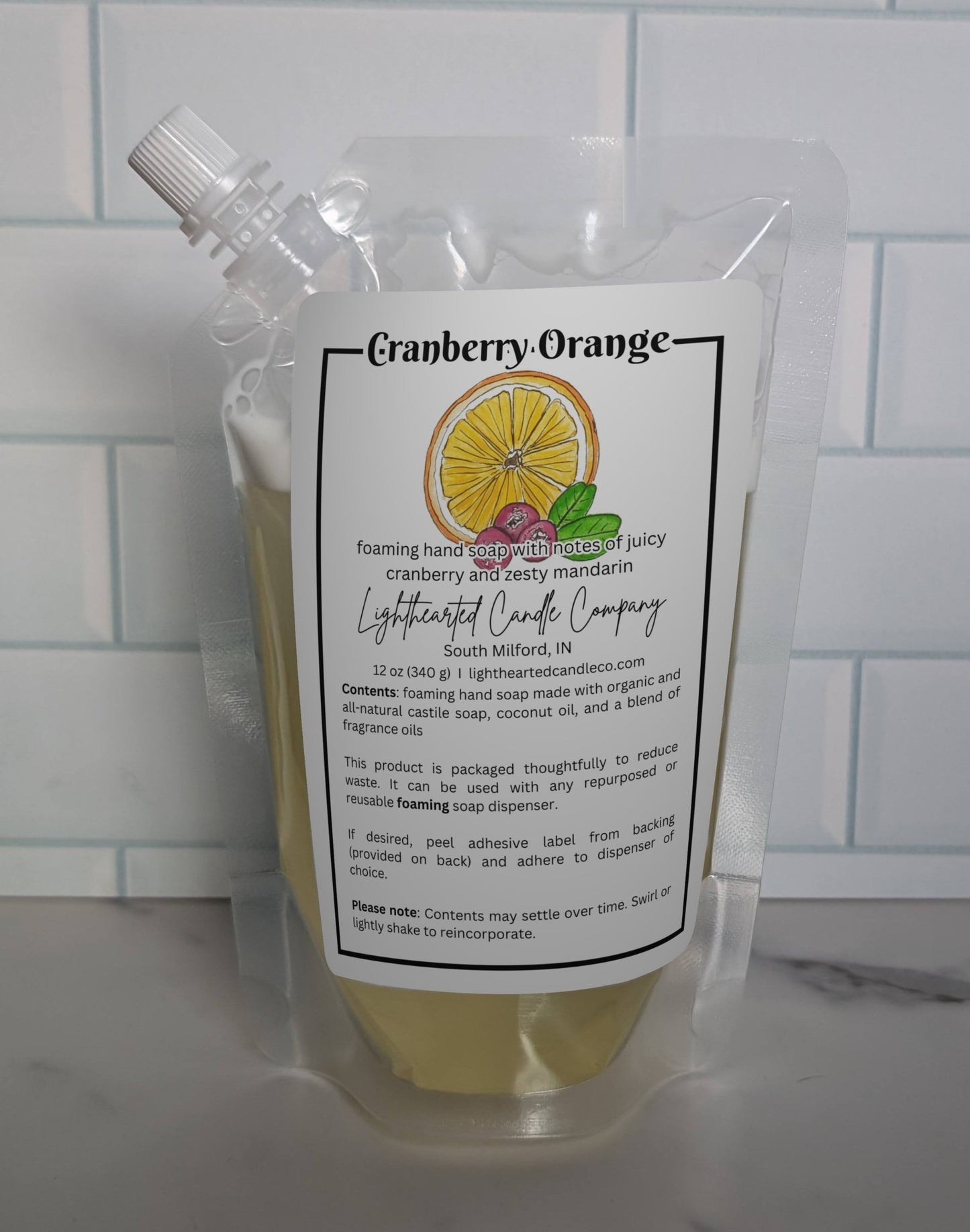 Cranberry Orange Foaming Soap (Refill)
