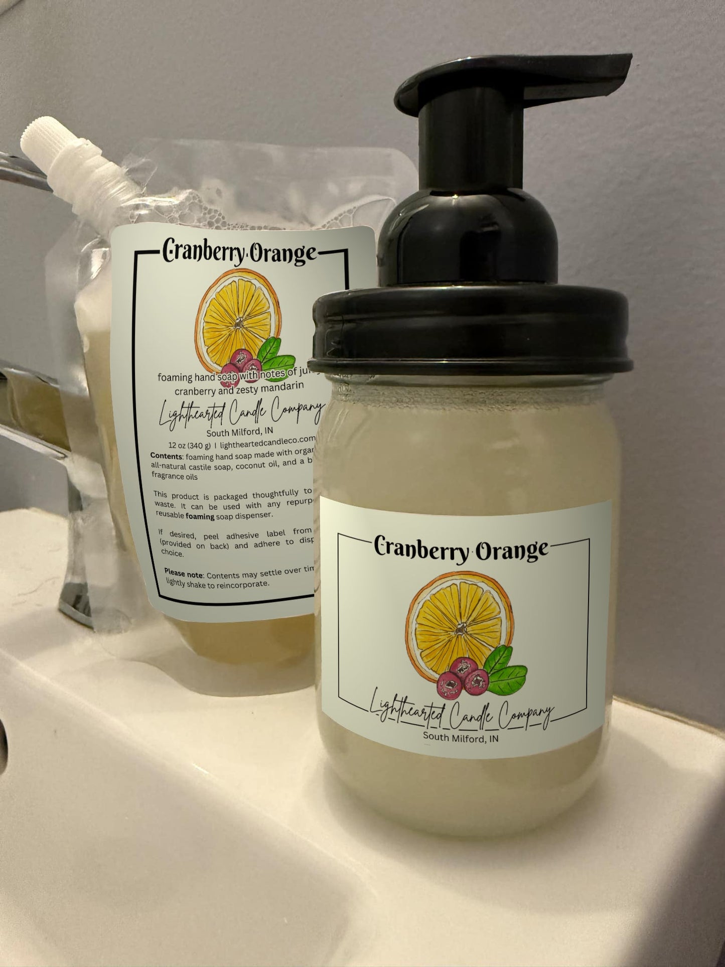 Cranberry Orange Foaming Soap (Refill)