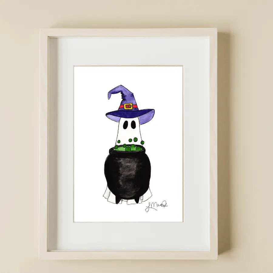 Hocus Pocus art print featuring Lindsay MacDonald's original watercolor illustration