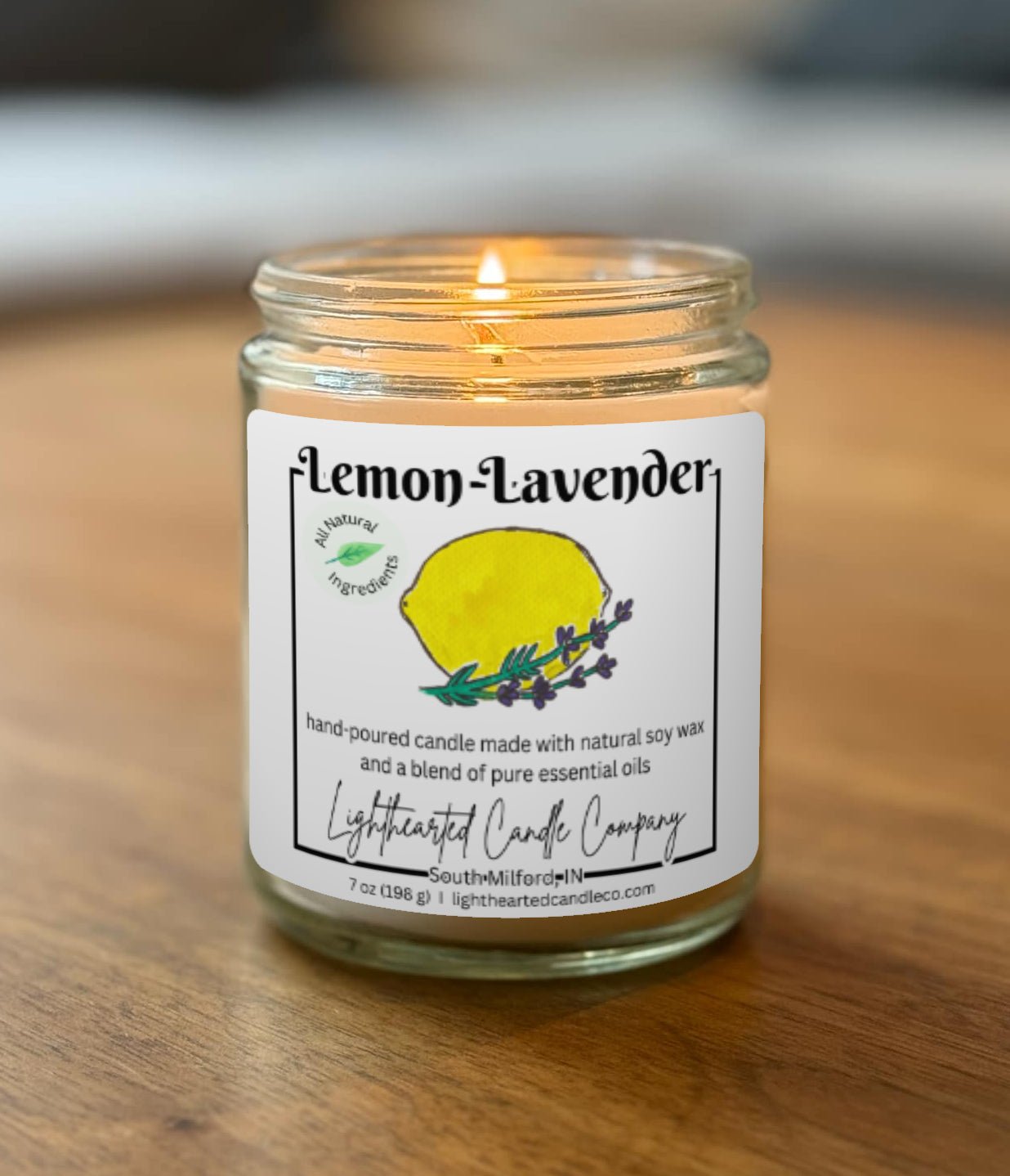 Lemon Lavender Essential Oil Candle