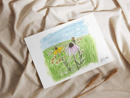Midwestern Meadow Greeting Card