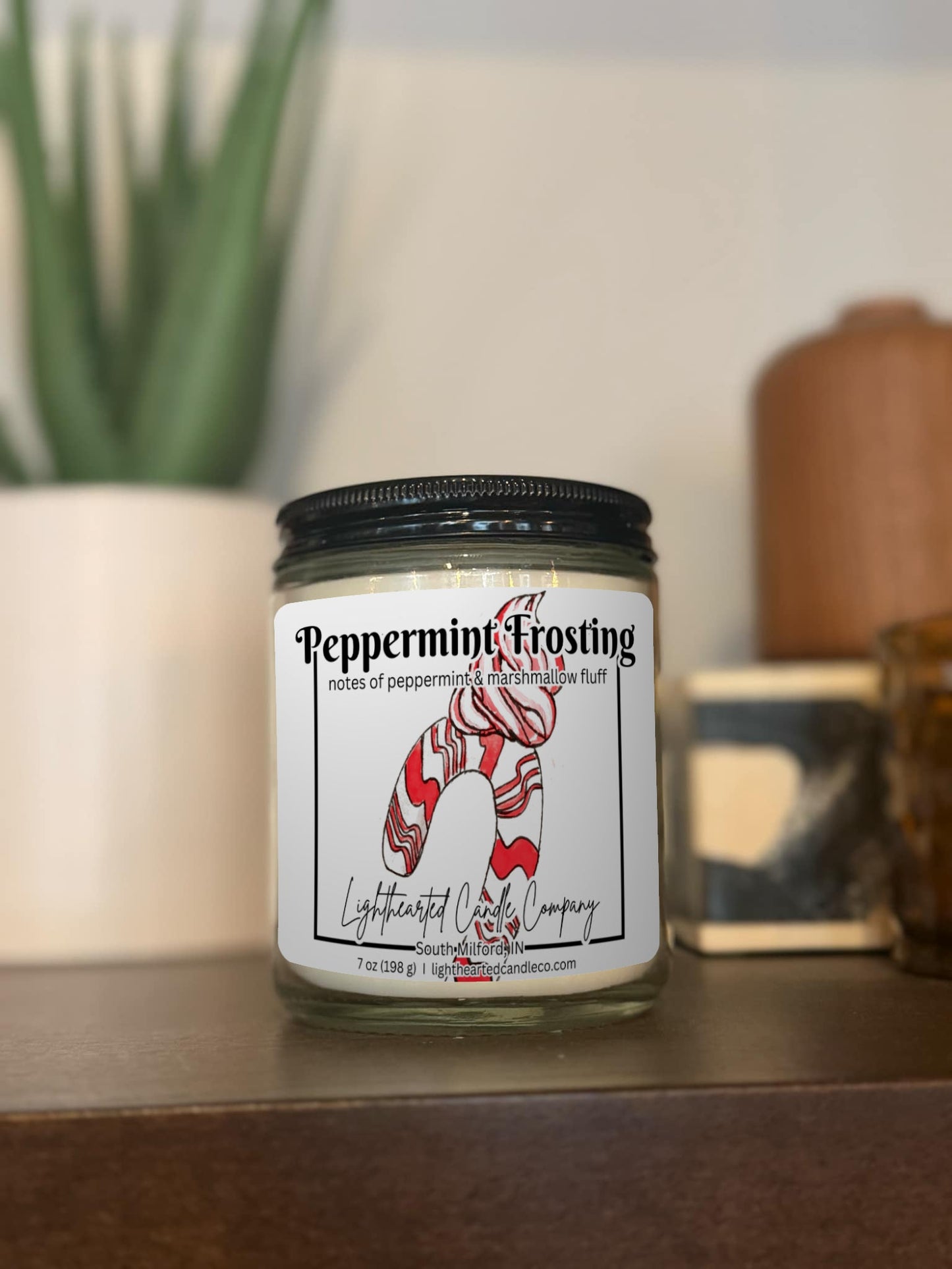 Peppermint Frosting Candle