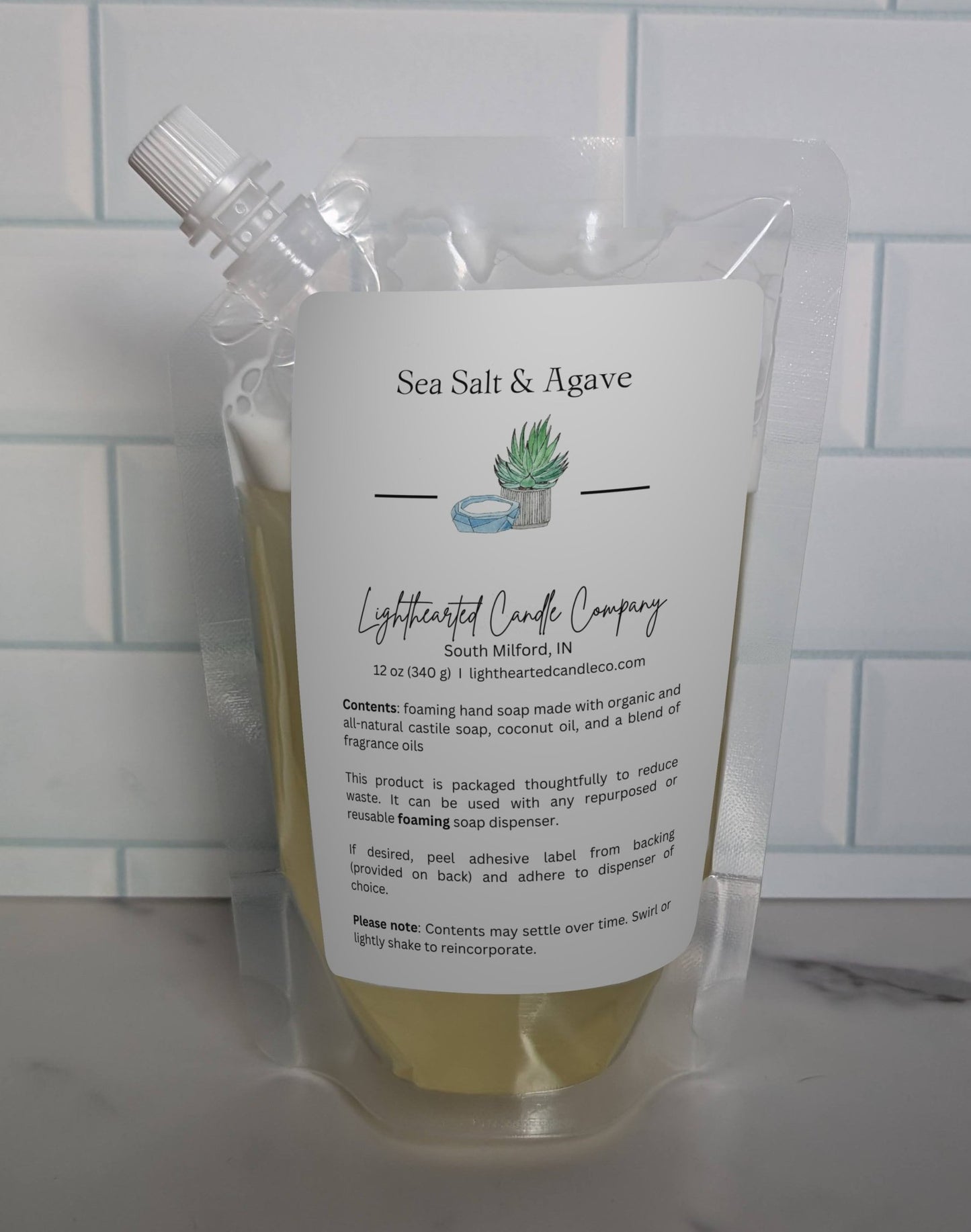 Sea Salt & Agave Foaming Soap (Refill)