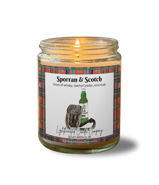 Sporran & Scotch Candle
