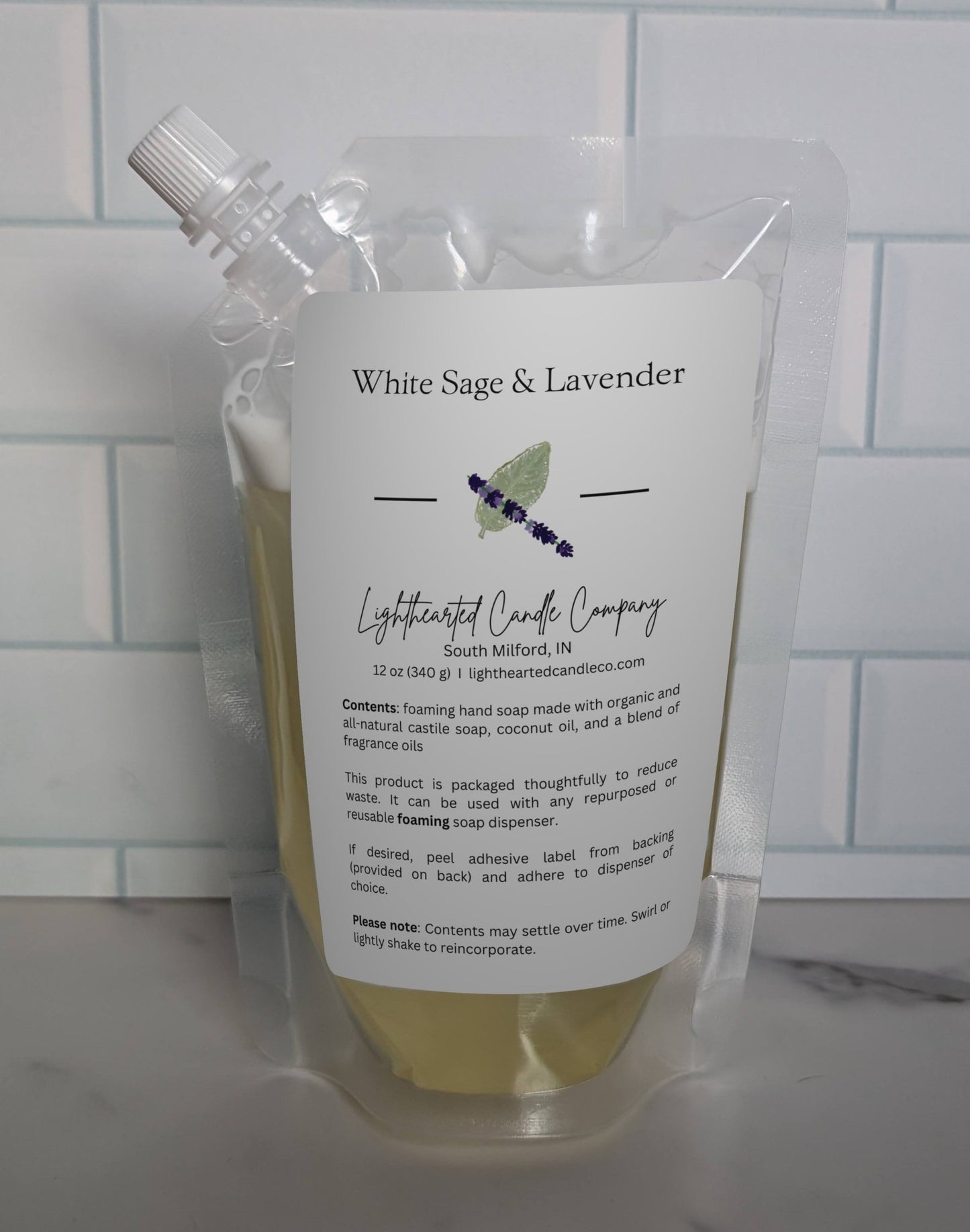 White Sage & Lavender Foaming Soap (Refill)