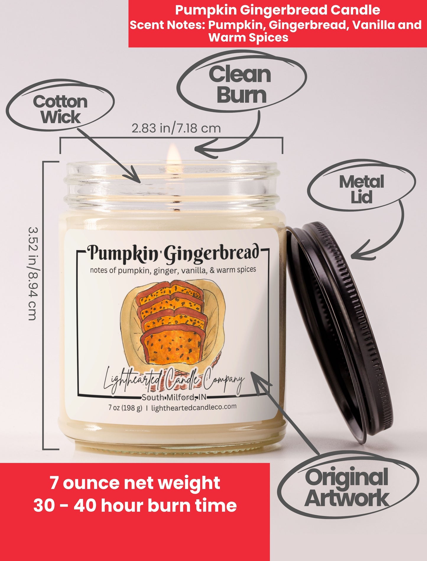 Pumpkin Gingerbread Candle