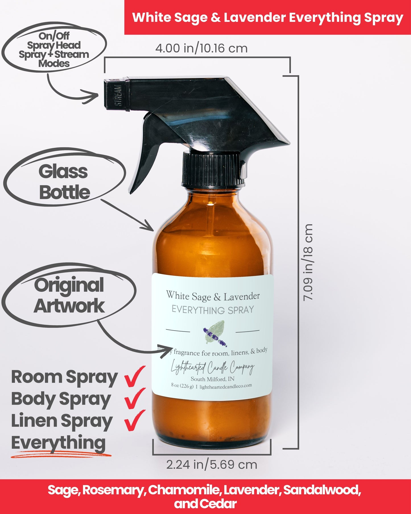 White Sage & Lavender Everything Spray