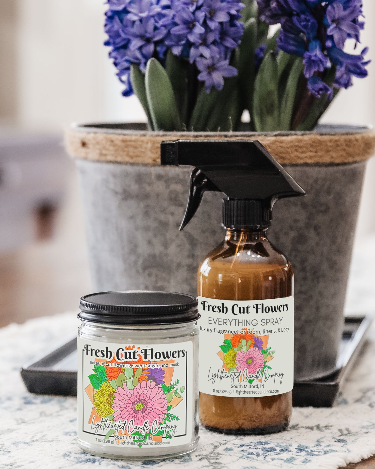 Fresh Cut Flowers Candle