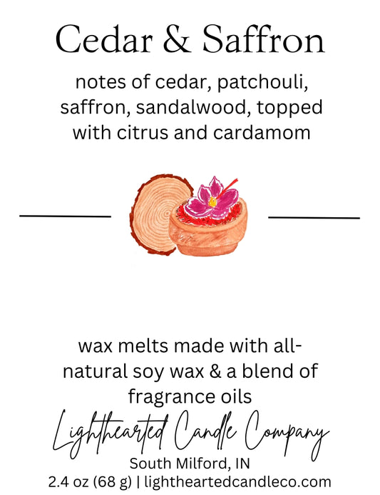 Cedar & Saffron Wax Melt