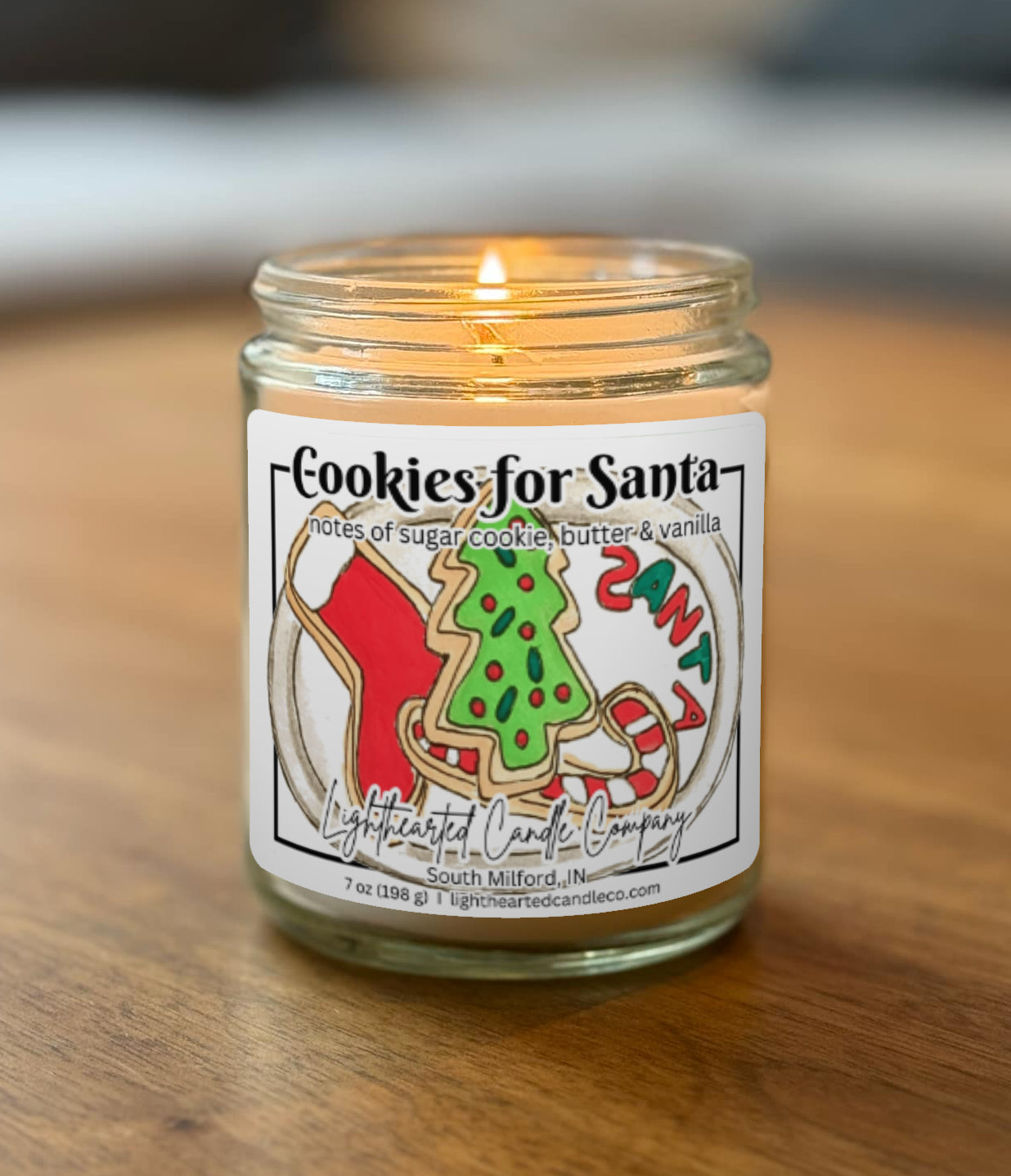 Cookies for Santa Candle