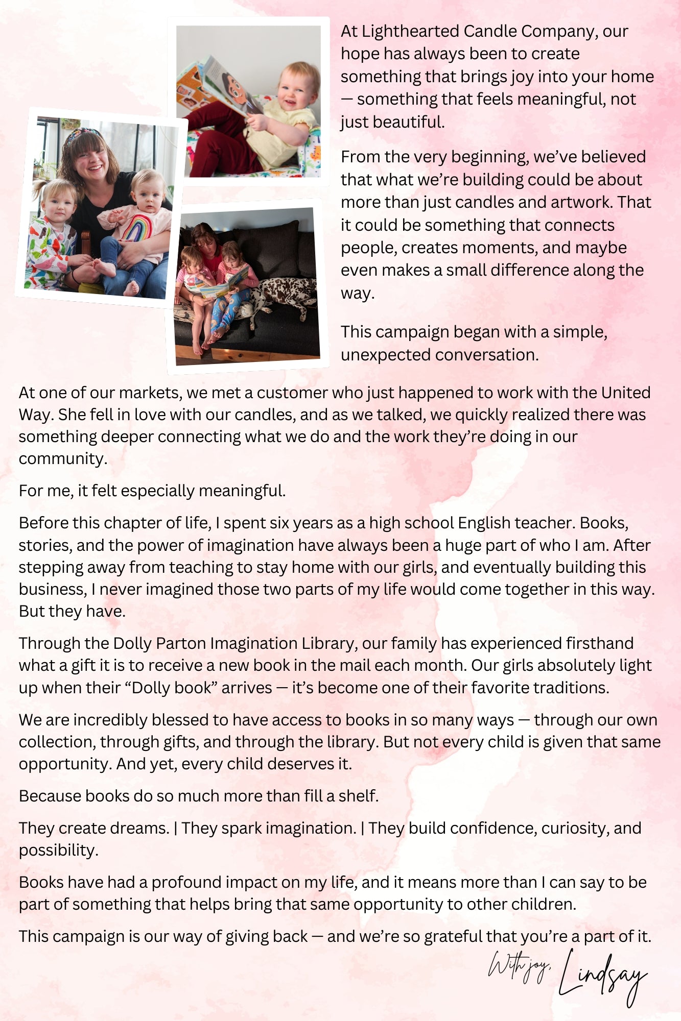 Lighthearted Candle Company x United Way