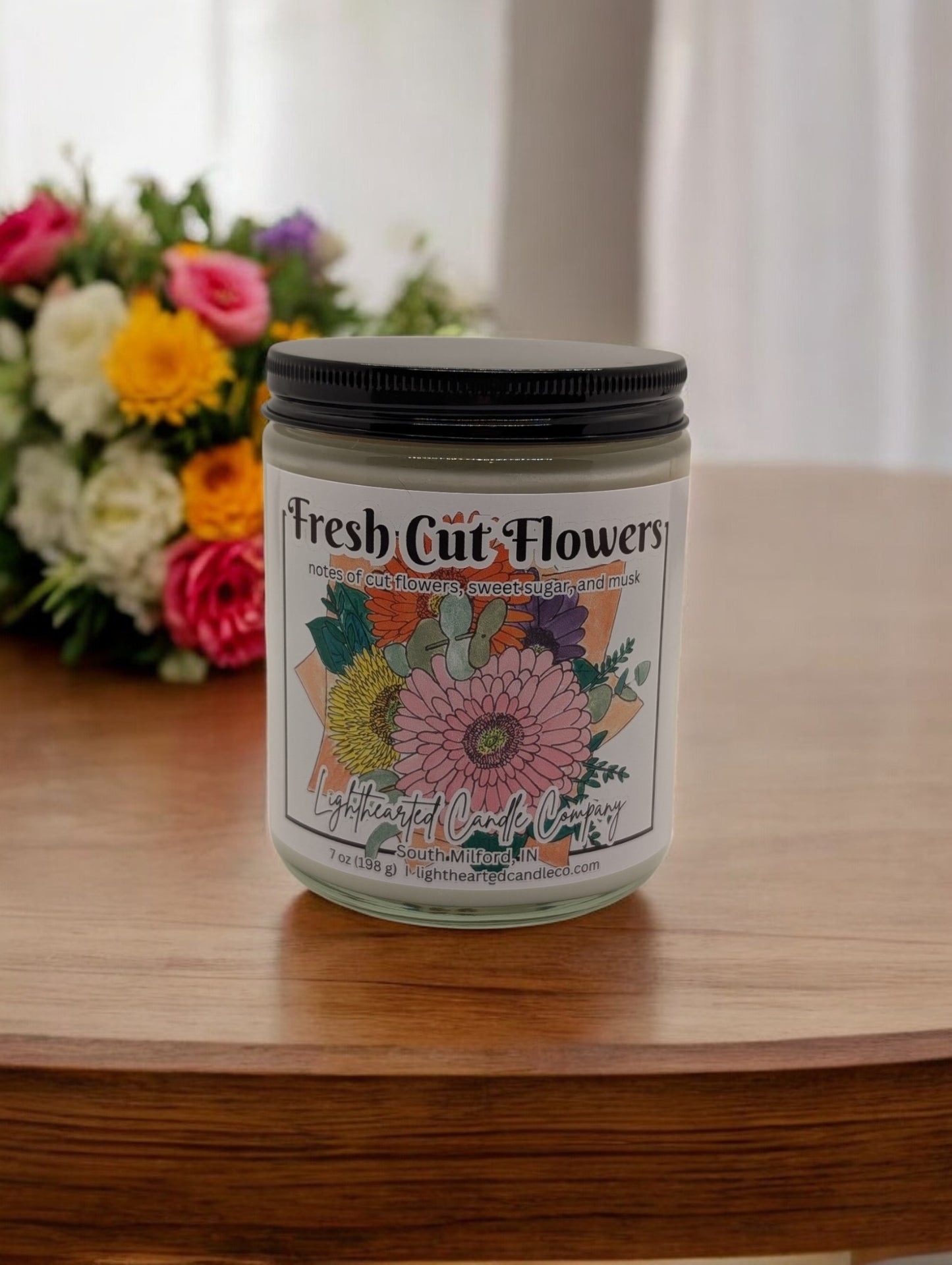 Fresh Cut Flowers Candle