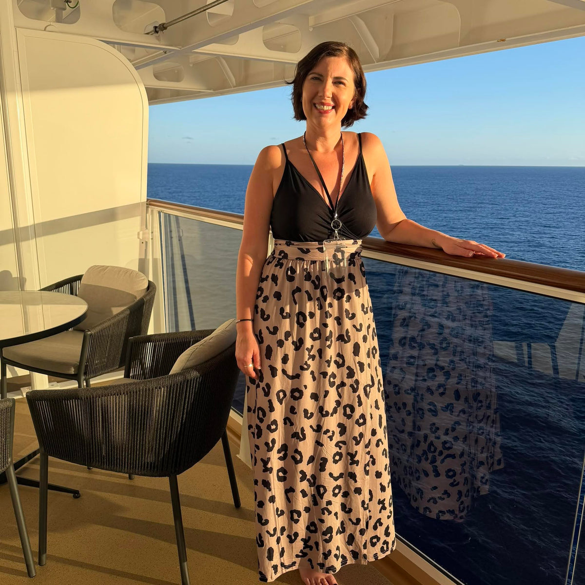 Jackie with PNP on a cruise ship