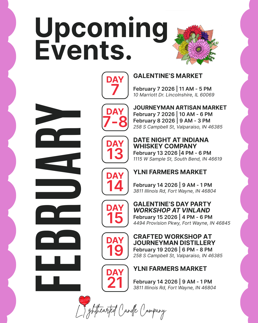 January Event Calendar