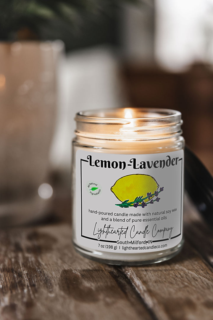 Lemon Lavender Essential Oil Candle