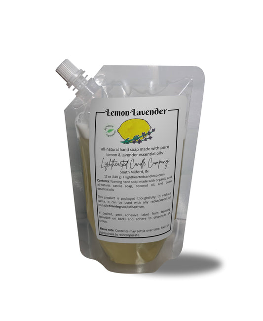 Lemon Lavender Foaming Essential Oil Soap (Refill)