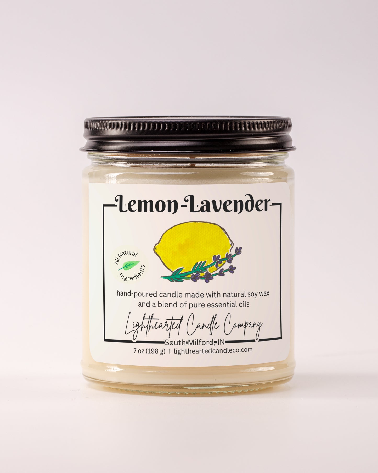 Lemon Lavender Essential Oil Candle
