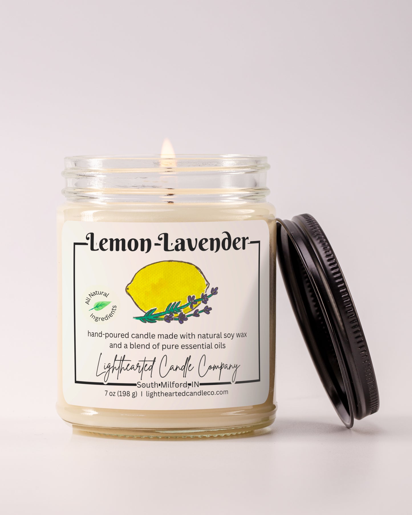 Lemon Lavender Essential Oil Candle