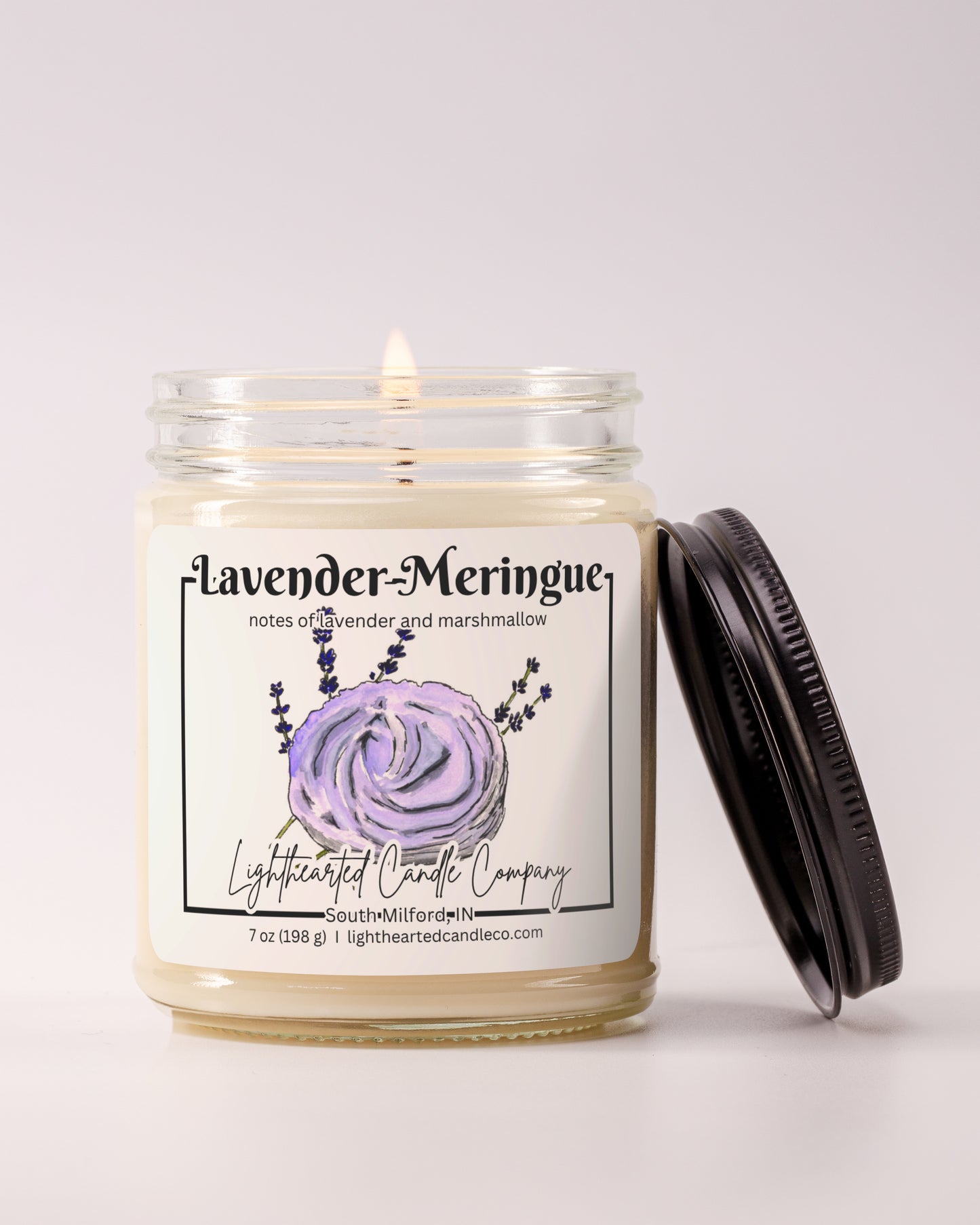 Lavender Meringue Candle