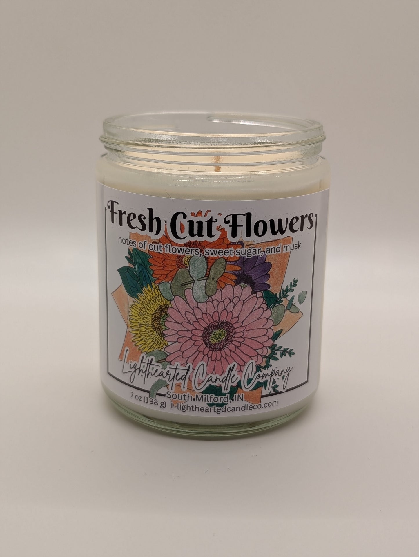 Fresh Cut Flowers Candle