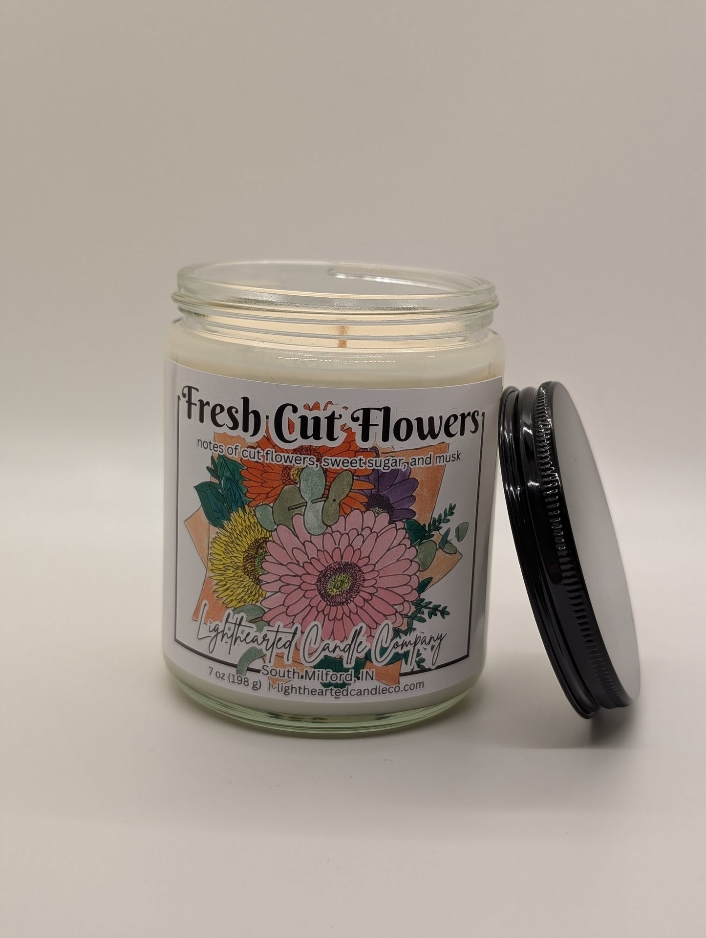 Fresh Cut Flowers Candle