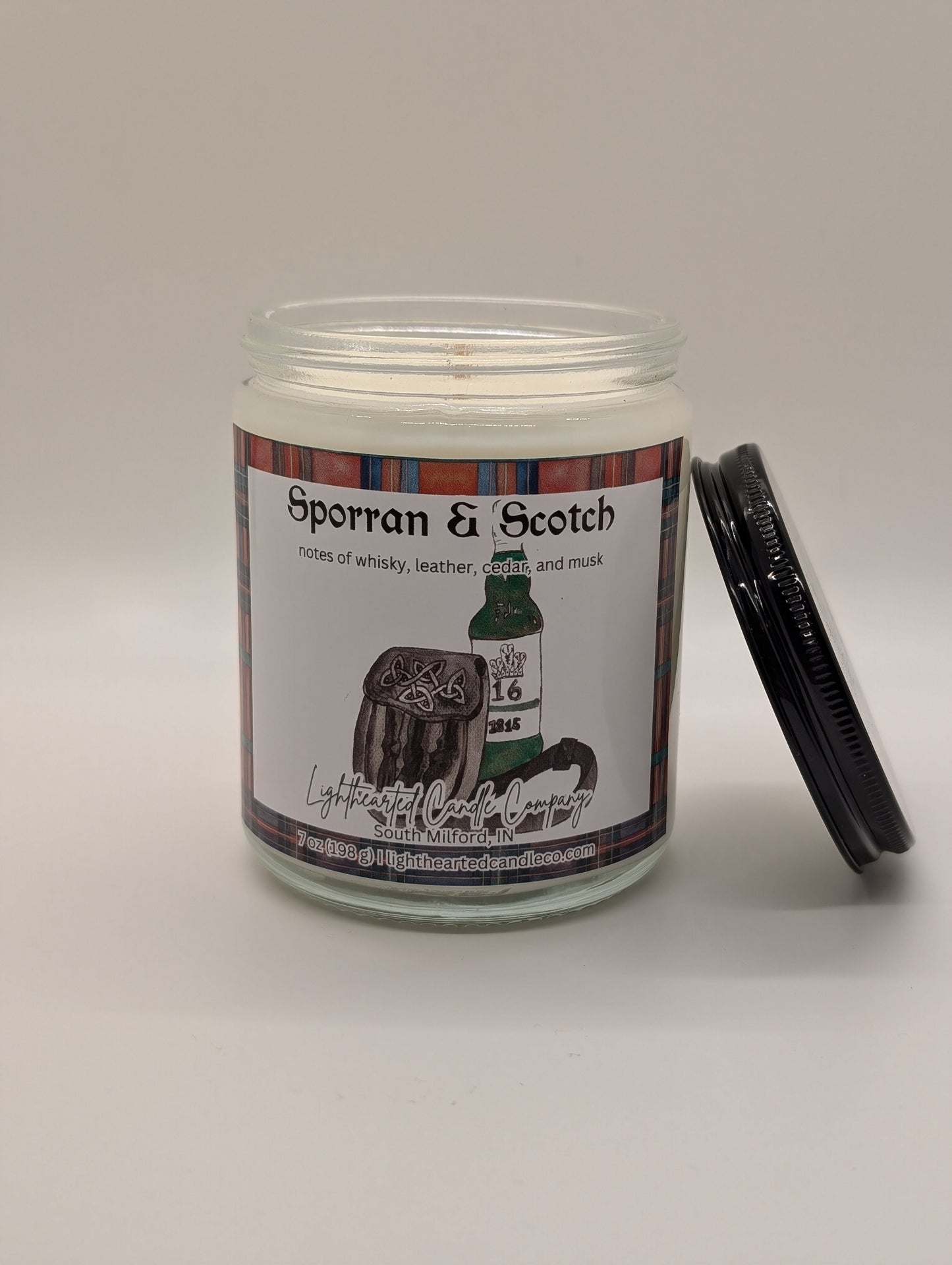 Sporran & Scotch Candle