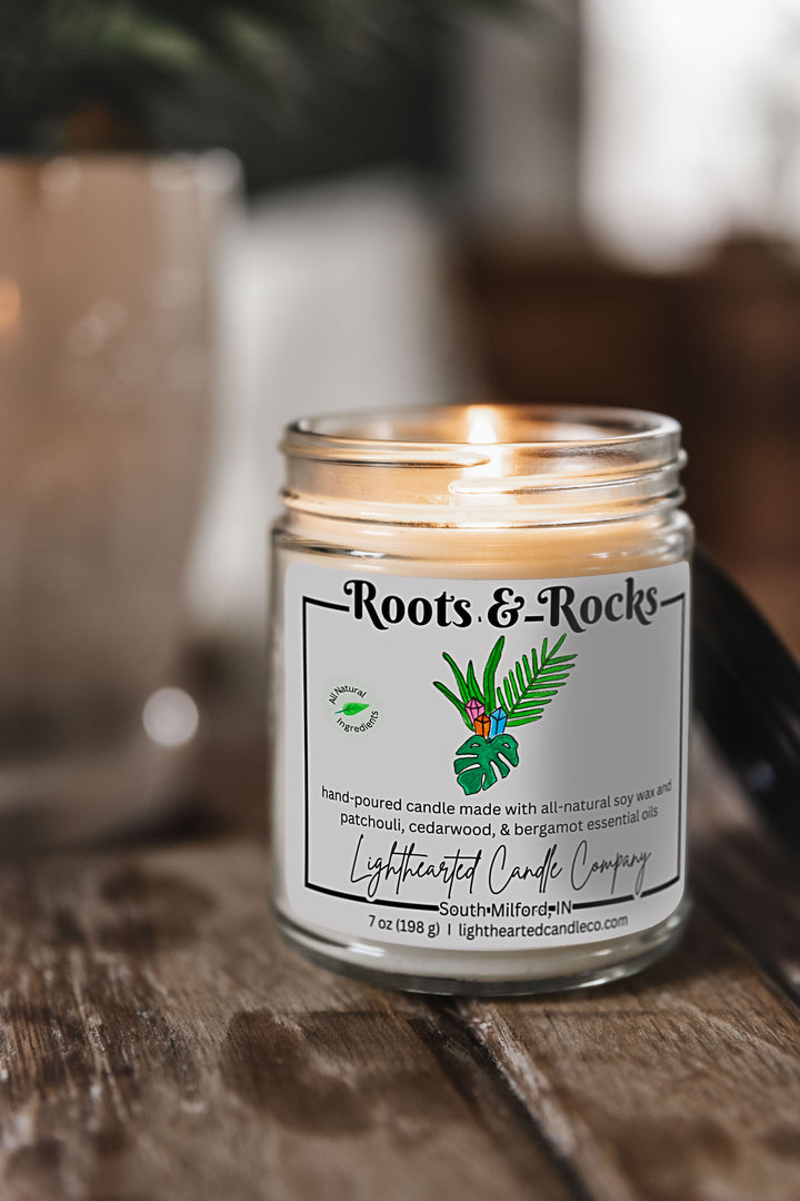 Roots & Rocks Essential Oil Candle