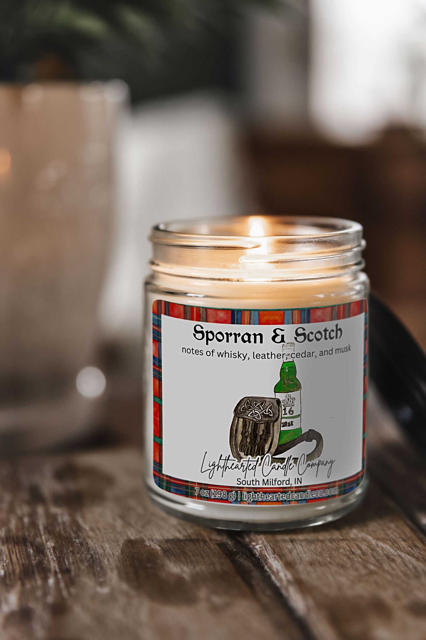 Sporran & Scotch Candle