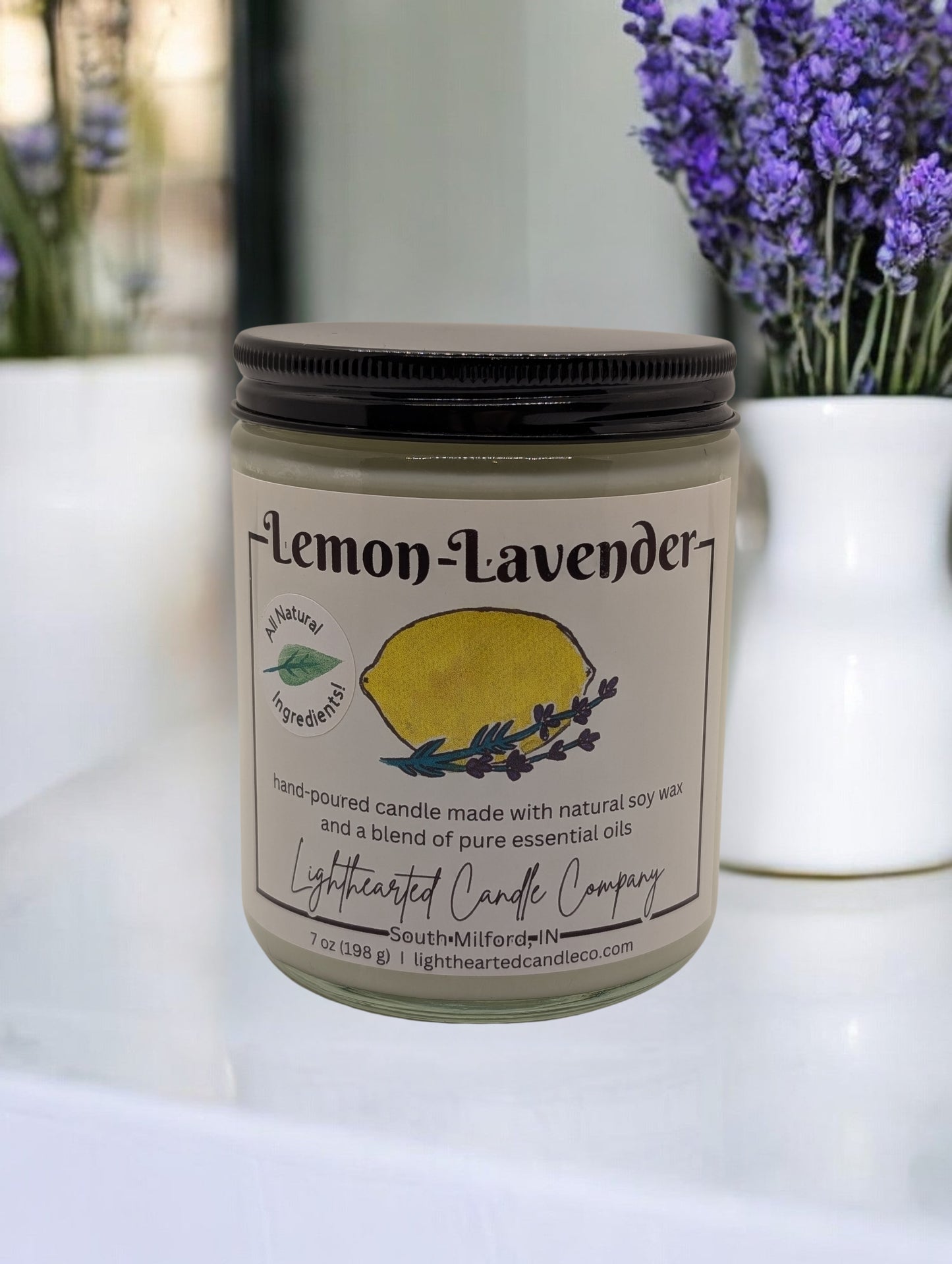 Lemon Lavender Essential Oil Candle