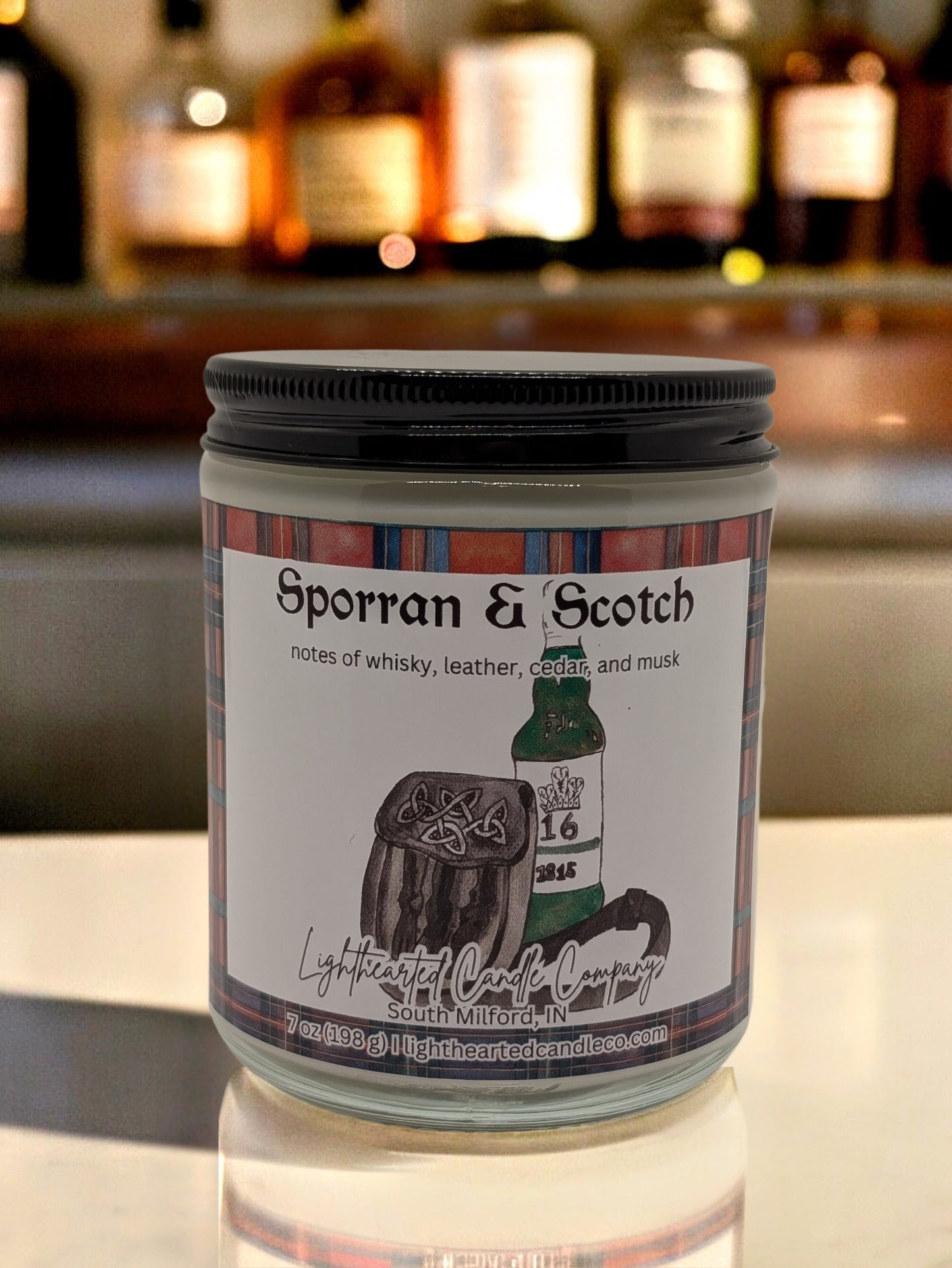 Sporran & Scotch Candle