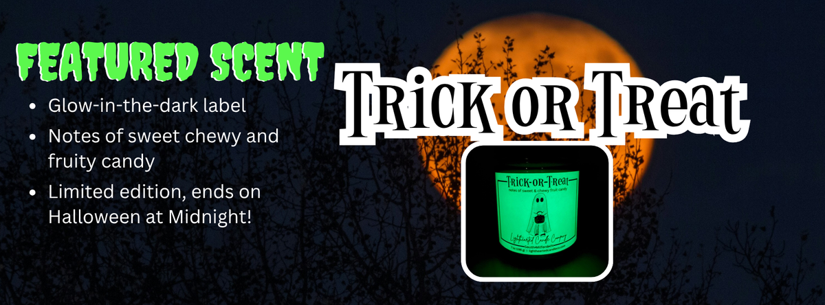 Limited edition halloween candle Trick or Treat.