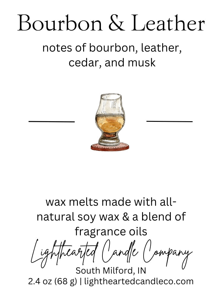 Bourbon & Leather Wax Melt