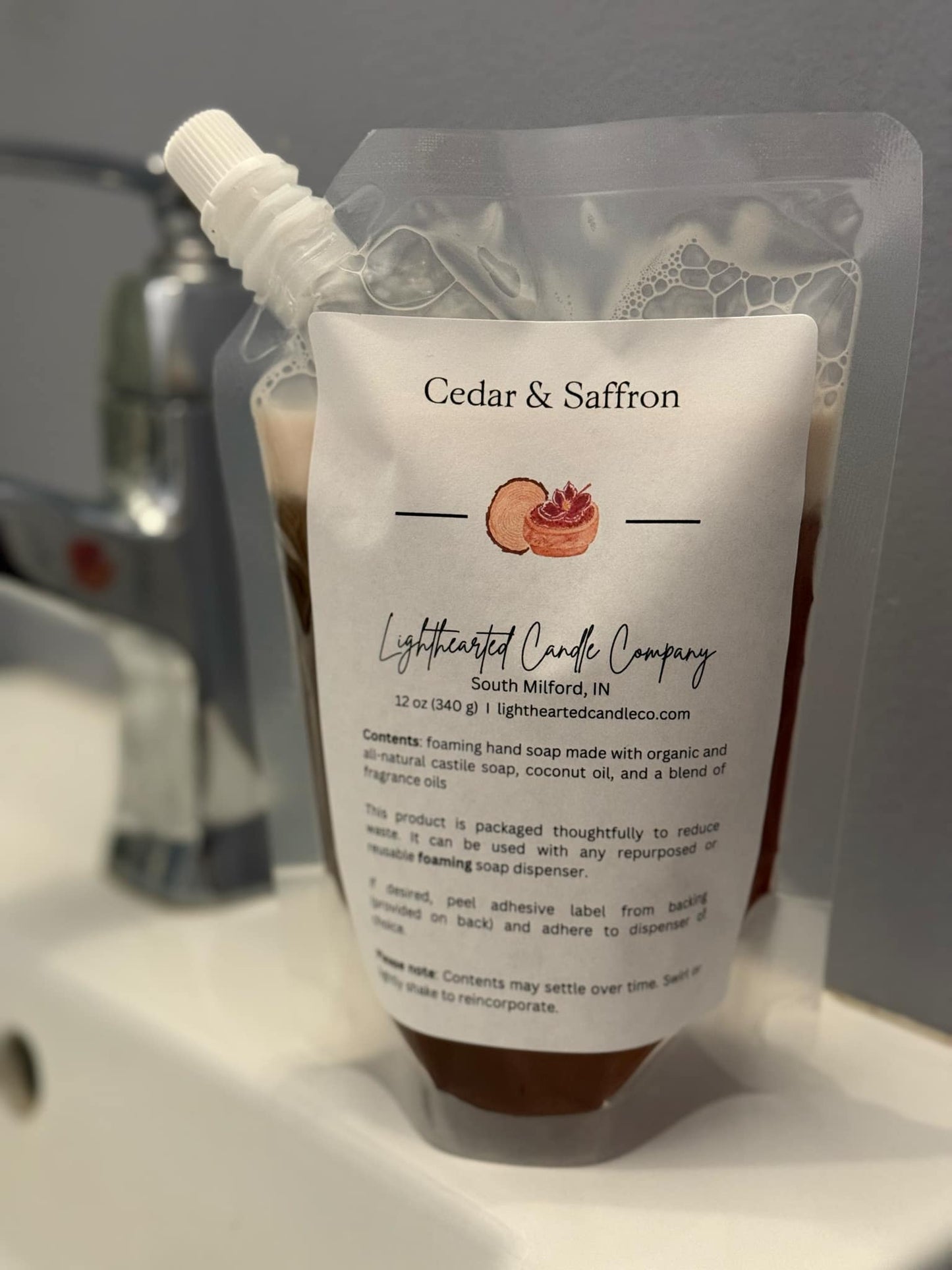 Cedar & Saffron Foaming Soap