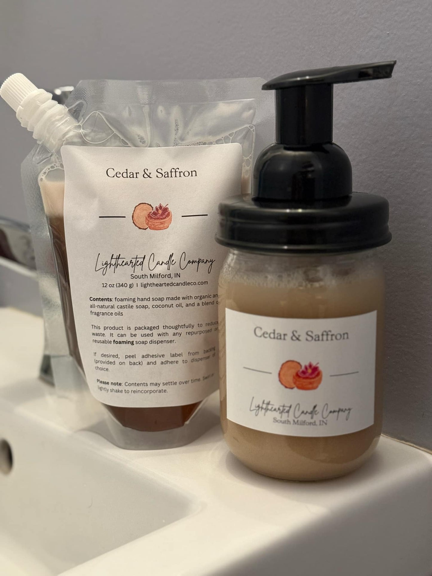 Cedar & Saffron Foaming Soap