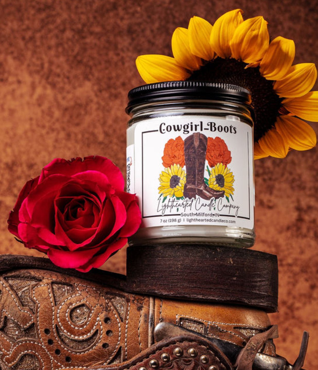 Cowgirl Boots Candle