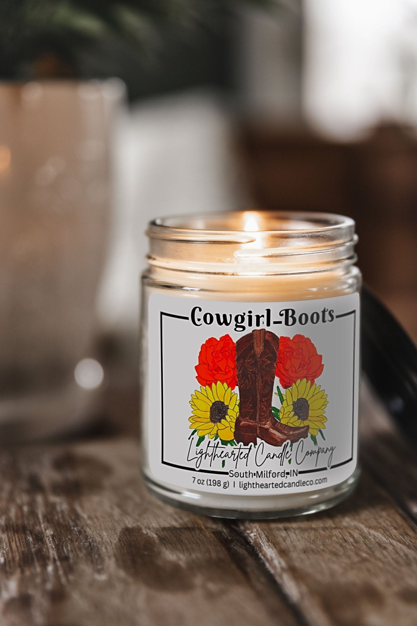 Cowgirl Boots Candle