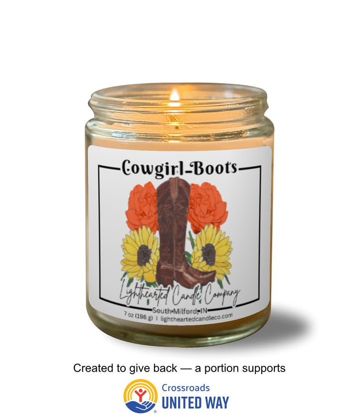 Cowgirl Boots Candle