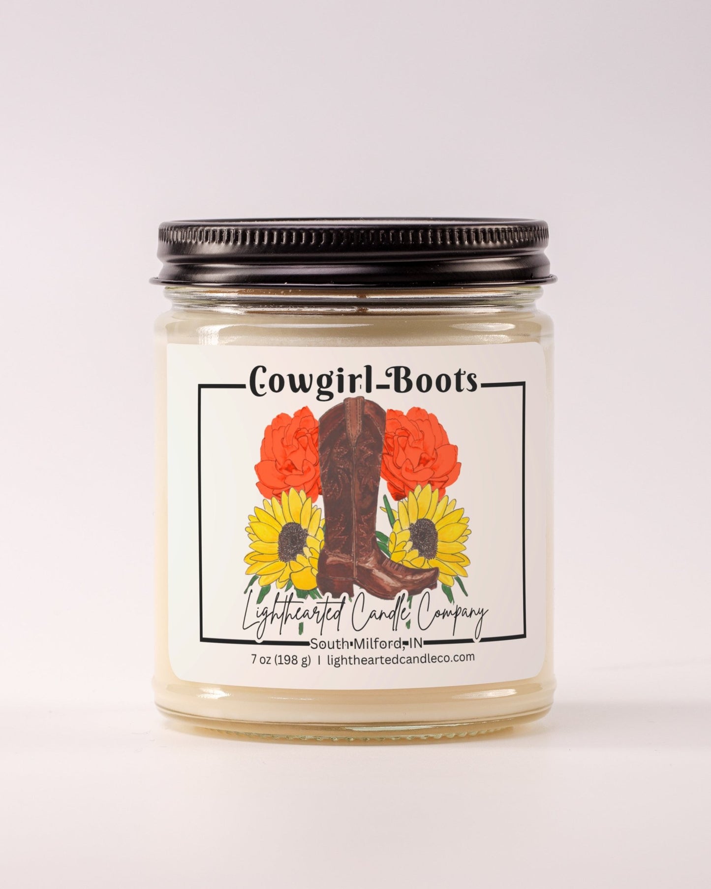 Cowgirl Boots Candle