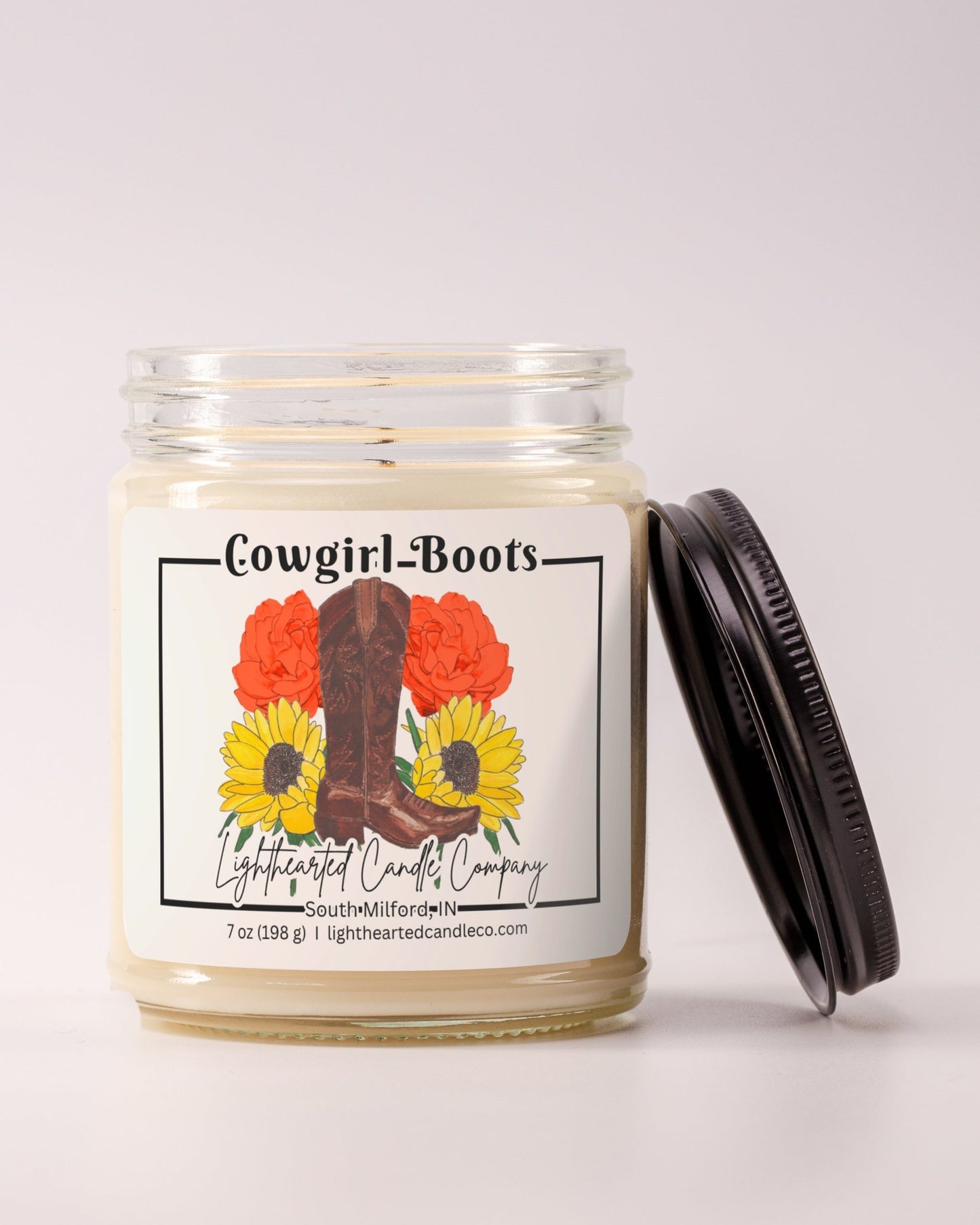 Cowgirl Boots Candle