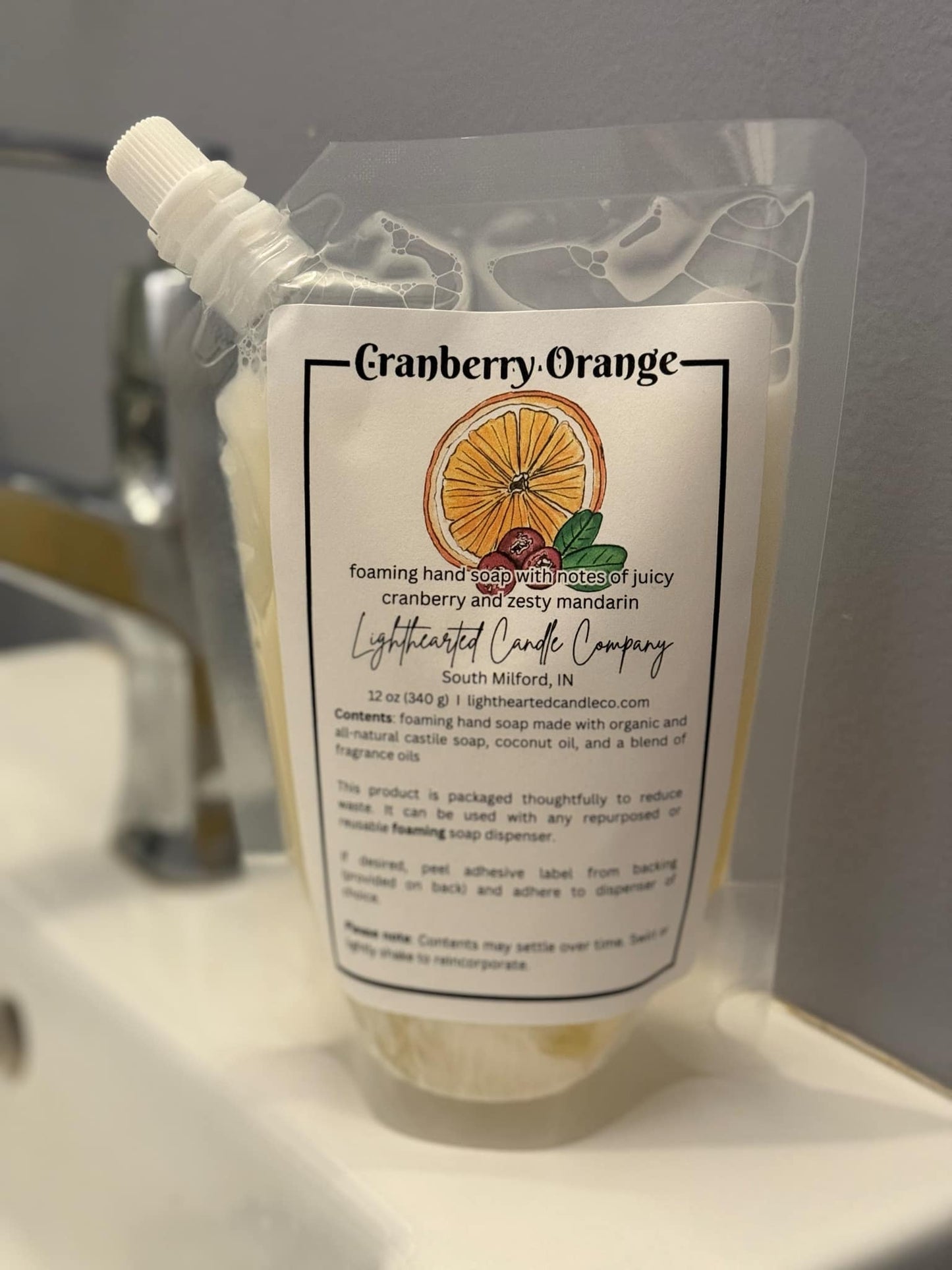 Cranberry Orange Foaming Soap