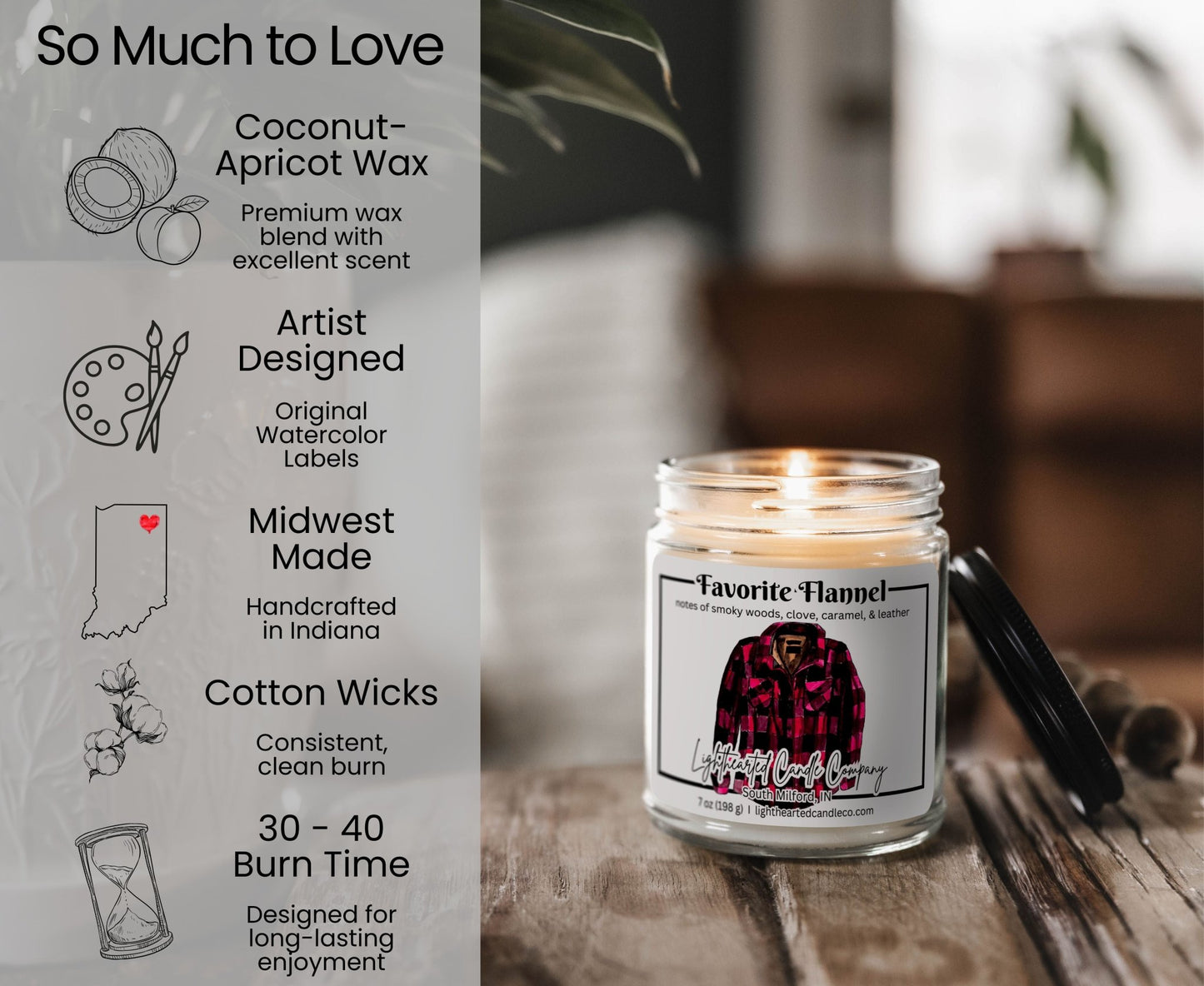 Favorite Flannel Candle