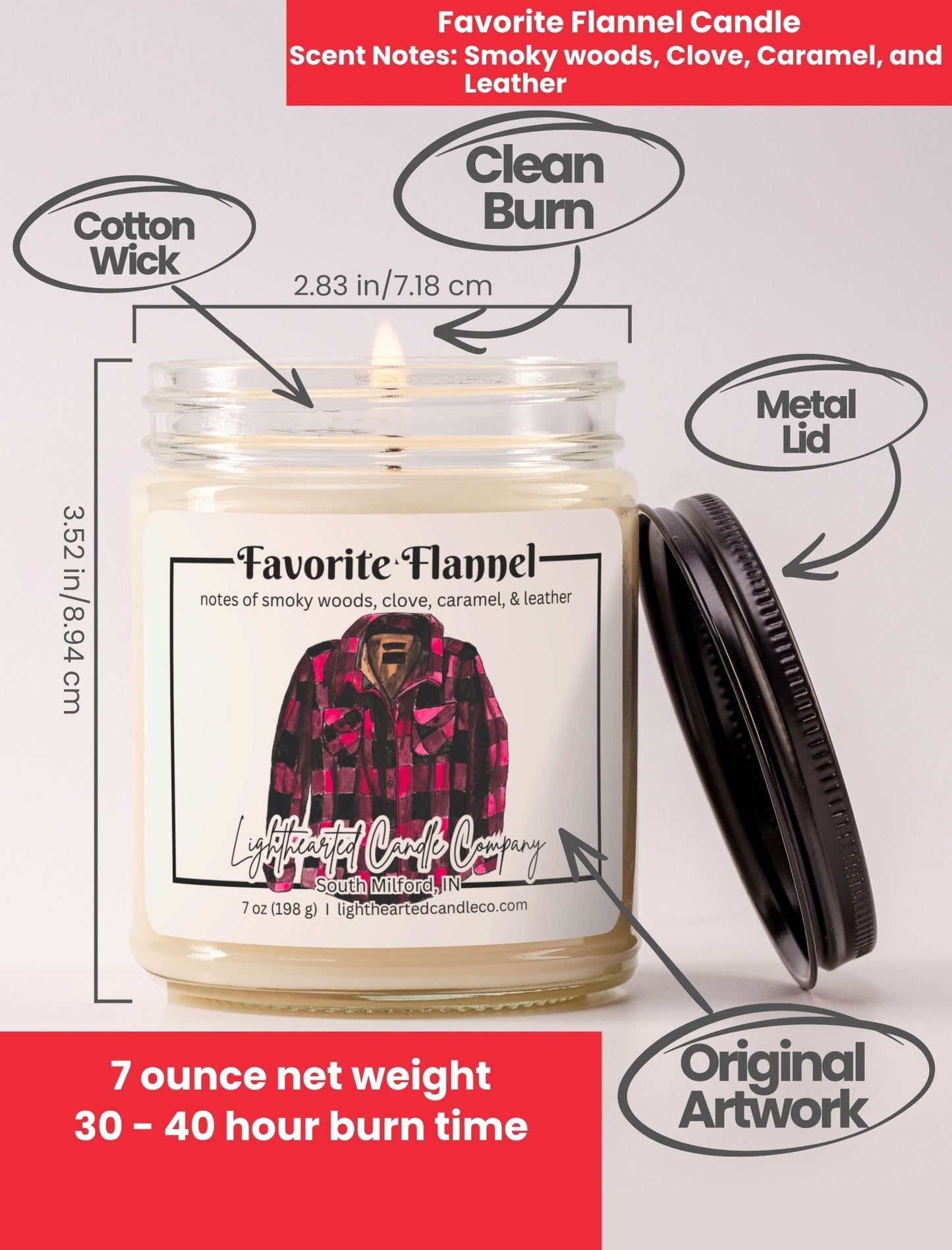 Favorite Flannel Candle
