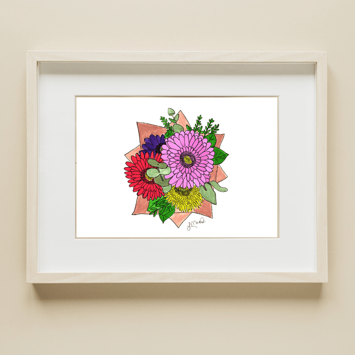 Fresh Cut Flowers Art Print