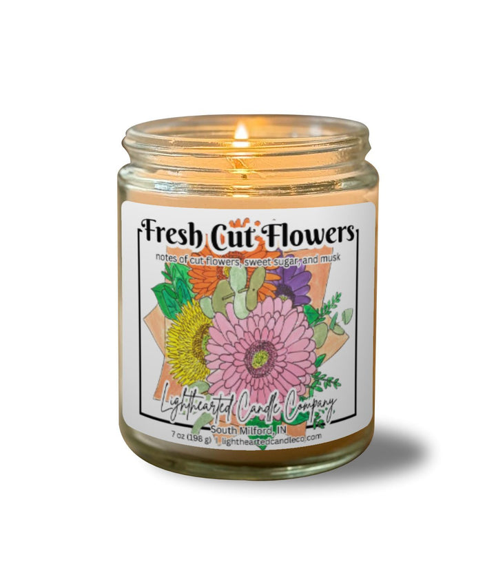 Fresh Cut Flowers Candle
